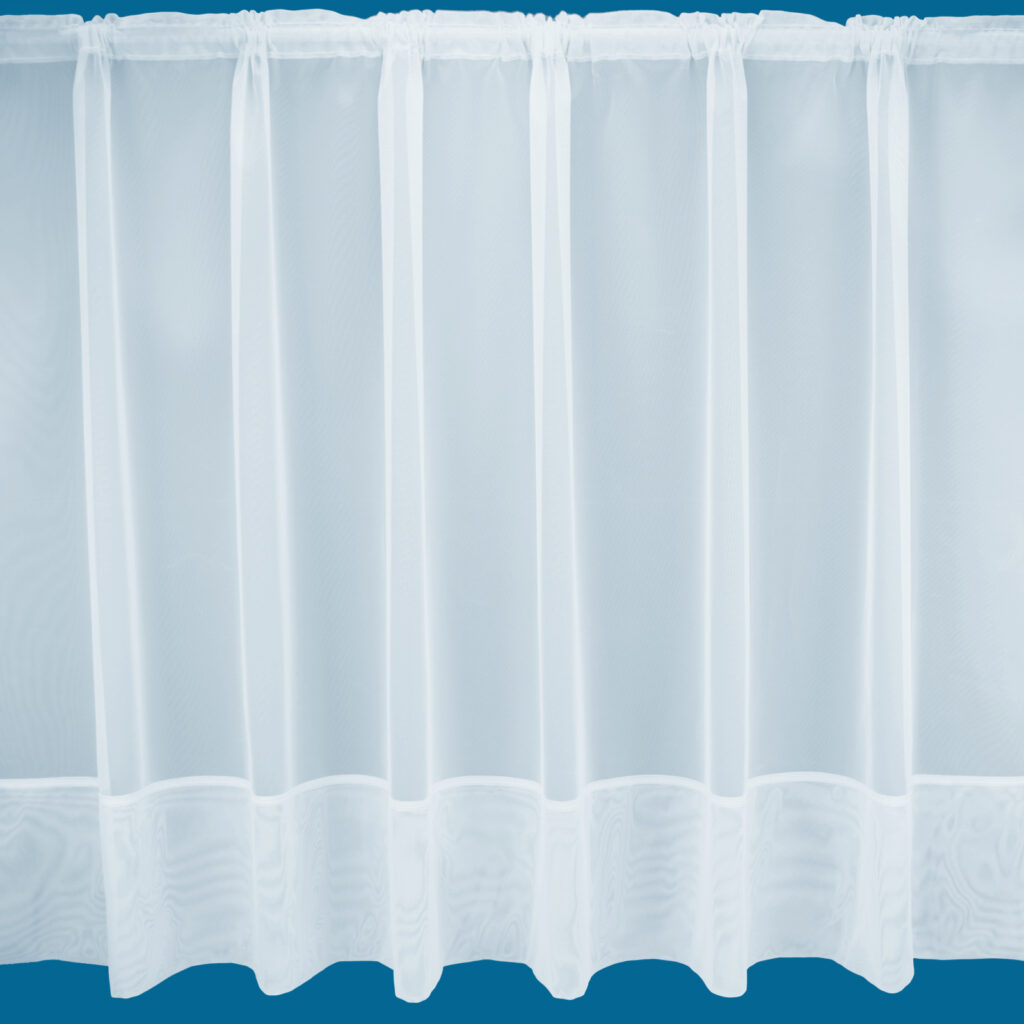 Marseilles Plain Net Curtain White - NetCurtains.co.uk