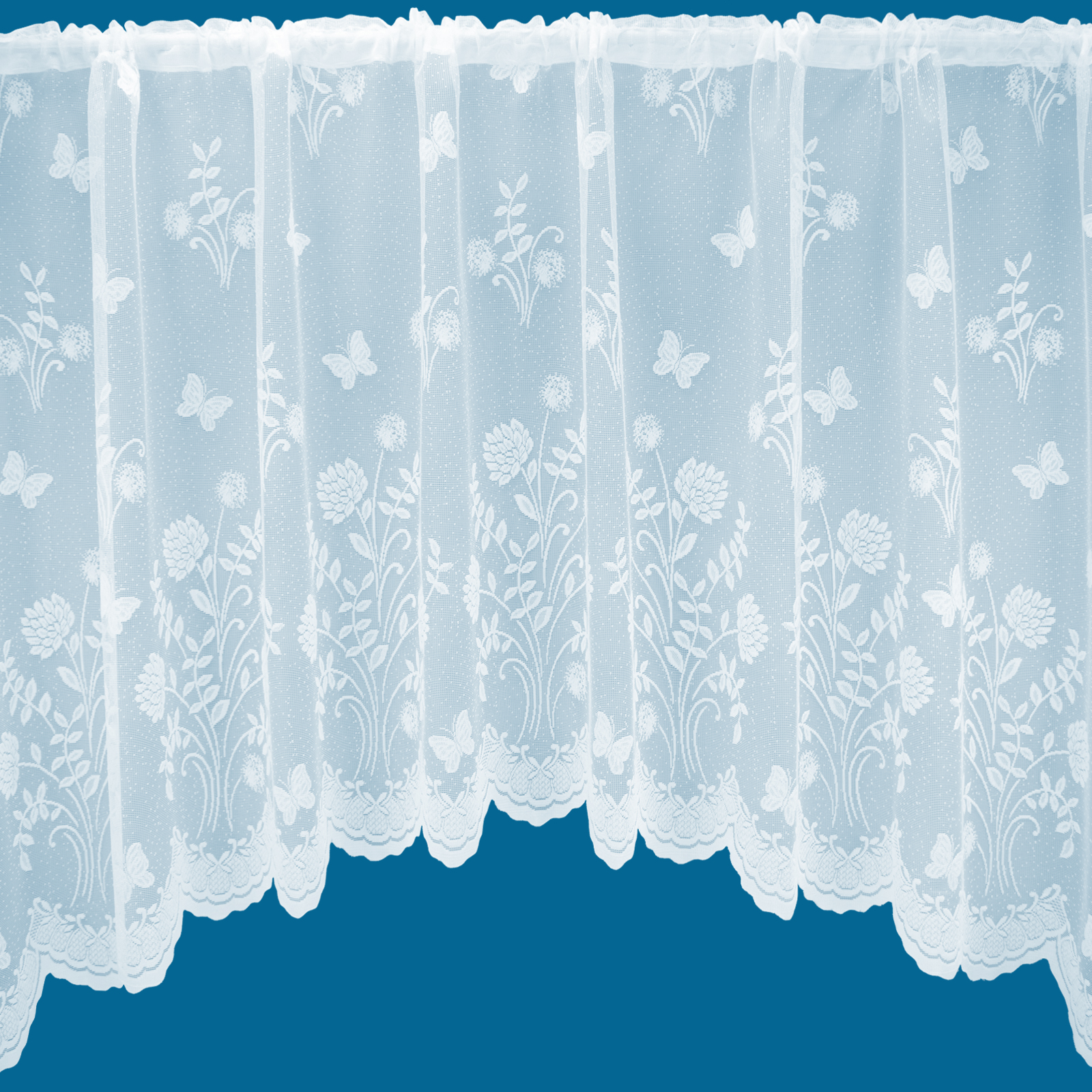 Jardiniere Meadow Lace Net Curtain ShawsDirect Ready to Hang Best