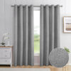 Athens Grey Eyelet Self Lined Blackout Ready Made Curtains