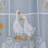 Geese with Daisy Flowers on White Window Café Net Curtain - Image 3